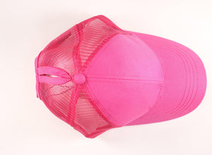 C.C. Pony Cap - Hot Pink