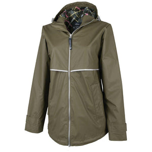 Rainjacket 5996 - Olive/Plaid
