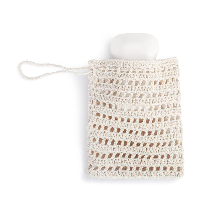 Handwoven Natural Fiber Exfoliating Soap Bag