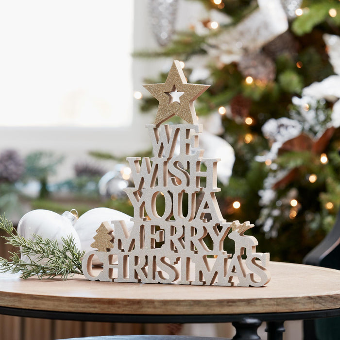 We Wish You A Merry Christmas Sign