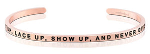 Bracelet - Get Up, Lace Up, Show Up, and Never Give Up