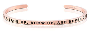 Bracelet - Get Up, Lace Up, Show Up, and Never Give Up