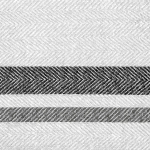 Herringbone Shawl - Gray with Stripes