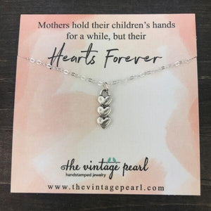 Necklace - Hearts Forever - Sterling Silver - 1-6 Hearts