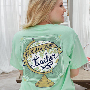 Itsa - Worlds Best Teacher - Short Sleeve - Mint