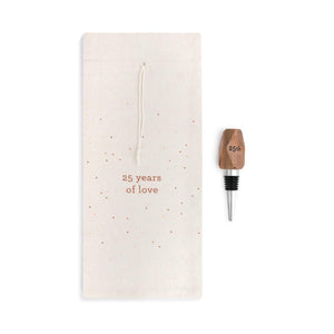 Wine Bottle Bag & Stopper - 25 Years