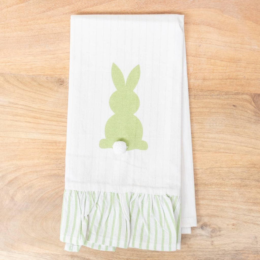 Cottontail Bunny Ruffle Hand Towel