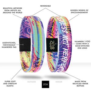 ZOX Wristband - Progress Not Perfection - Kids Size