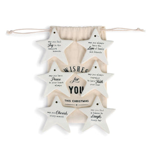 Christmas Ornaments - Wishes For You This Christmas (Set of 6)