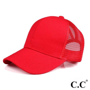 C.C. Pony Cap - Red