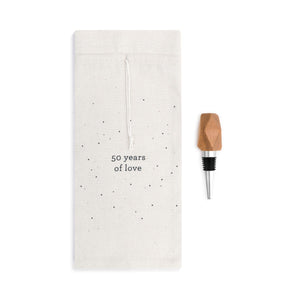 Wine Bottle Bag & Stopper - 50 Years