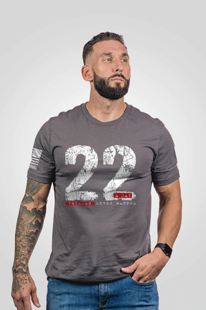 22 A Day T-Shirt - Grey