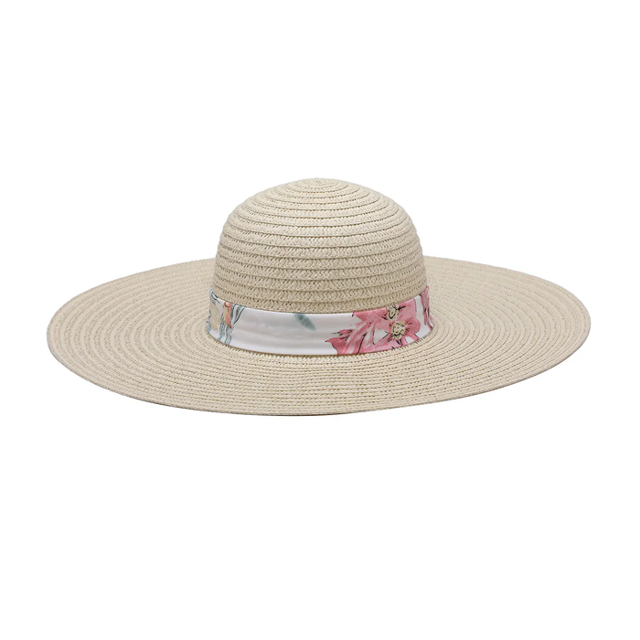 Meadow Natural Sun Hat w/ Bow Ribbon