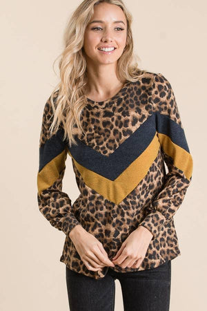 Everything Leopard Chevron Top