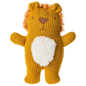 Knitted Nursery Rattle - Lion - 7"