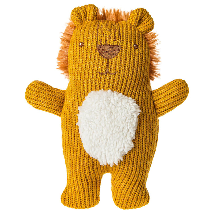 Knitted Nursery Rattle - Lion - 7"