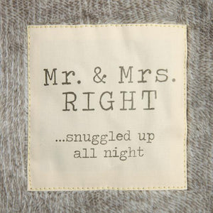 Mr & Mrs Foot Pocket Blanket