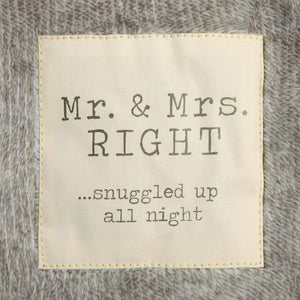 Mr & Mrs Foot Pocket Blanket