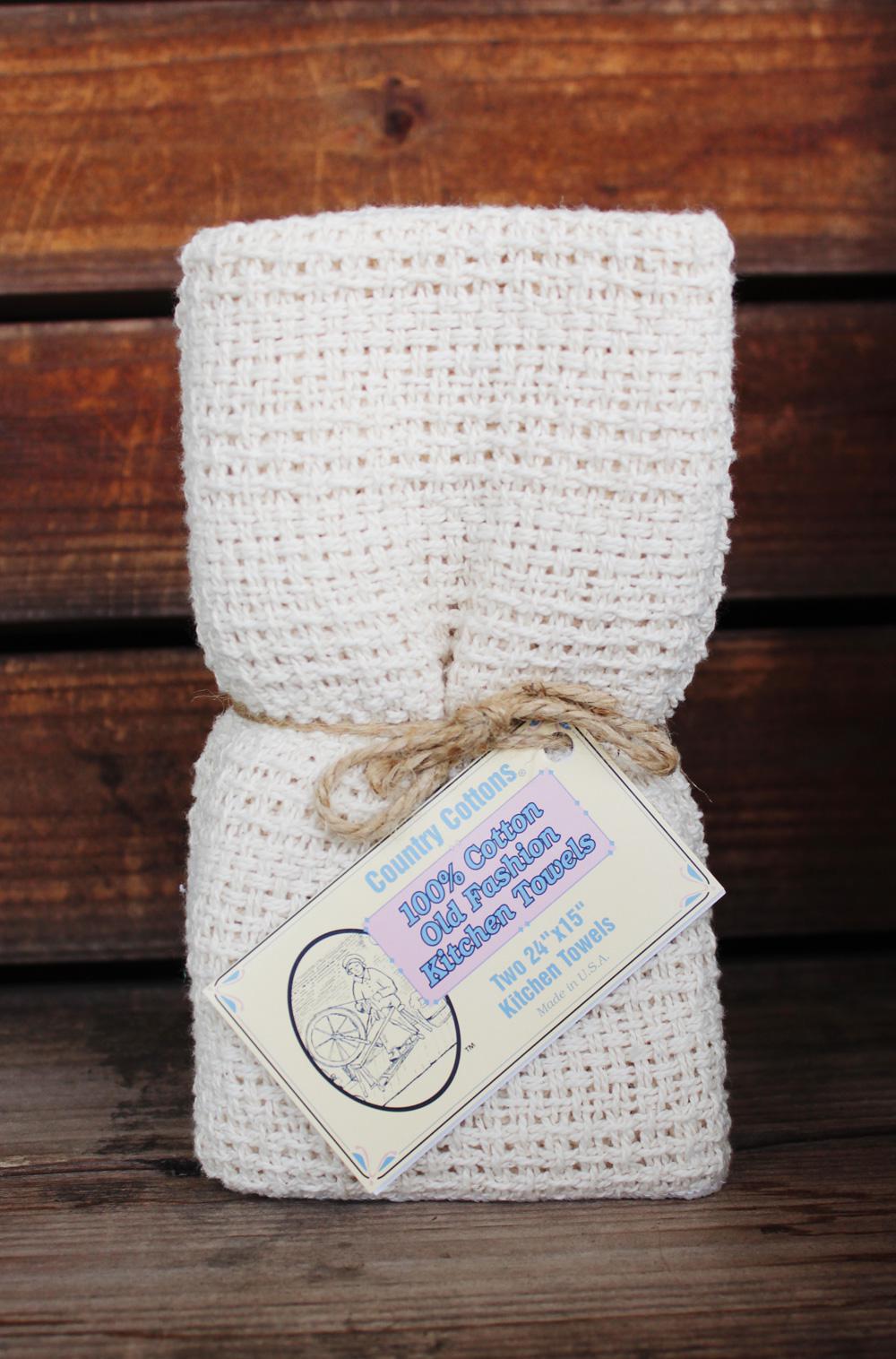 Cotton Kitchen Hand Towel 24 x 15 Natural