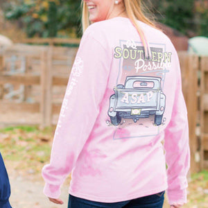 Itsa - Southern As Possible - Long Sleeve - Light Pink