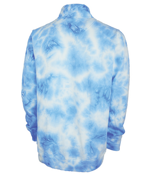 Crosswind Quarter Zip Sweatshirt Tie-Dye 9359T - Blue