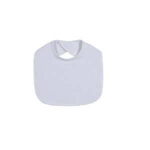 Terry Baby Bib - White