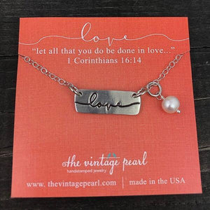 Necklace - Love Word Charm