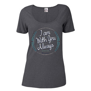 Itsa - Short Sleeve Scoop Neck - With You Always - Charcoal