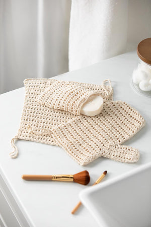 Handwoven Natural Fiber Exfoliating Soap Bag