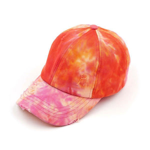 C.C. Criss Cross Tie-Dye Pony Cap