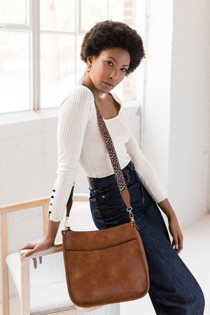 Social Threads Vegan Leather Hobo Bag