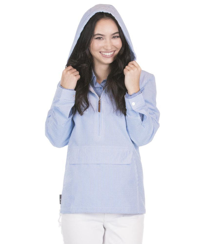 Bar Harbor Pullover 5002 - Blue Seersucker