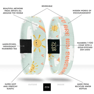 ZOX Wristband - You Are My Sunshine - Kids Size