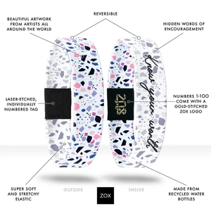 ZOX Wristband - Know Your Worth - Medium Size