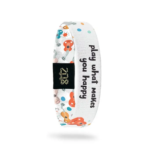ZOX Wristband - Play What Makes You Happy - Medium Size