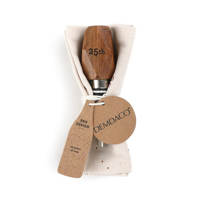 Wine Bottle Bag & Stopper - 25 Years
