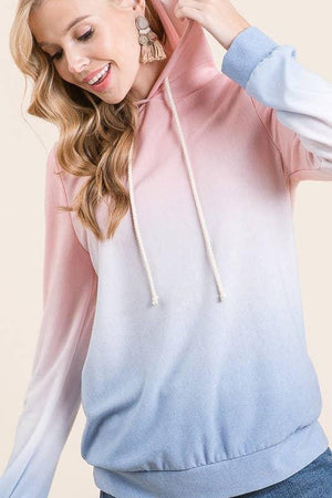 Ombre All Day Hoodie - Blue/Blush