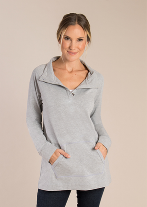 Simply Noelle Button Up Pullover - Small/Medium (8-10)
