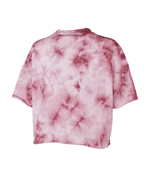 Women's Clifton Short Sleeve Sweatshirt 5254 - Washed Red Tie-Dye