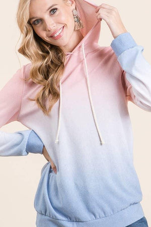 Ombre All Day Hoodie - Blue/Blush