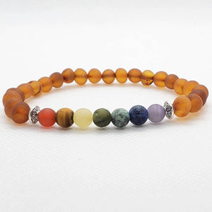 RBA - Adult Baltic Amber + Gemstone Bracelet