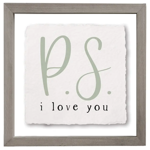 P.S. I Love You - Floating Art Square