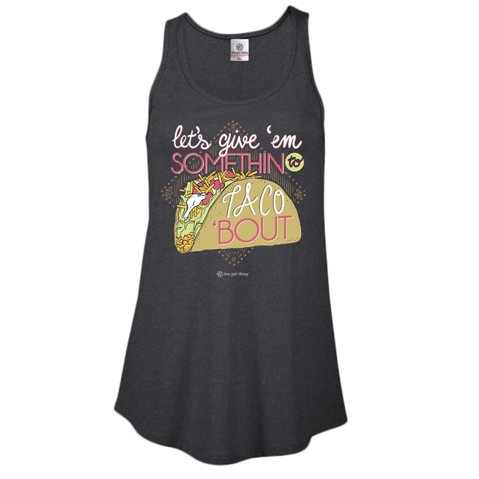 Itsa - Tank Top - Taco Bout It - Charcoal Heather