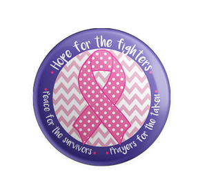Badge Button - Printed - Pink Hope Reel
