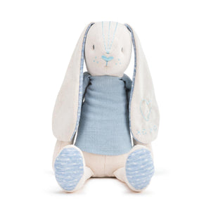 Linen Plush Nursery Keepsake - Blue Bunny