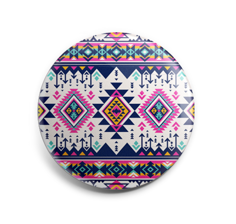Badge Button - Printed - Aztec