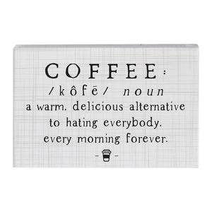 Coffee Definition - Small Talk Rectangle