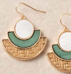 Simply Noelle Island Breeze Rattan Earring