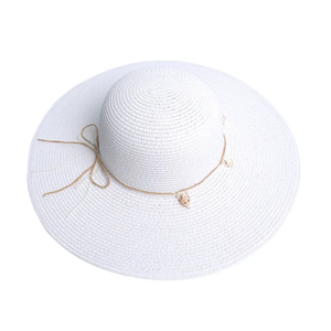 Vaughn Straw Hat with Seashell Band