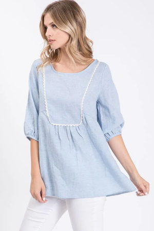 Zahara Blouse - Light Blue